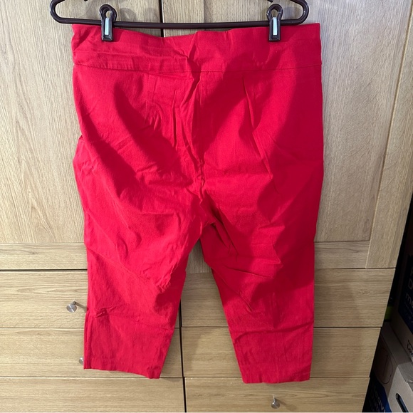 Women’s Alfani Red Cropped Crapi Pants - Picture 11 of 16